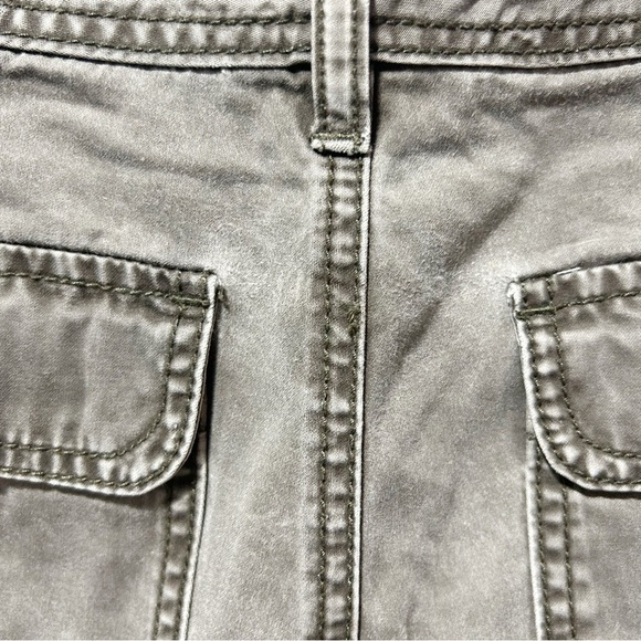 Sundance Wide Leg Cropped Pants Size 4 100% Cotton Charcoal Gray Lagenlook - Picture 9 of 12